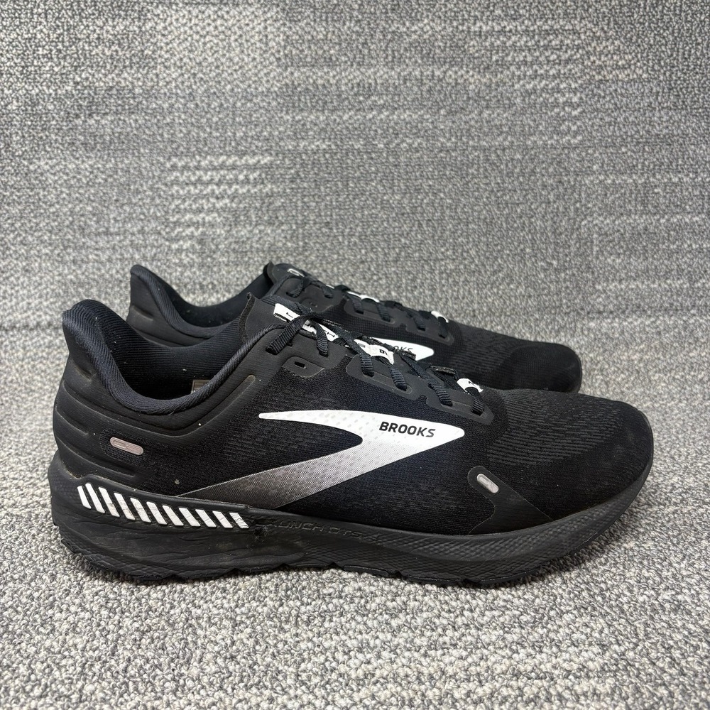 Brooks Launch GTS 9 Mens Running Shoes Black White 1103872D048 Size 14 EE Wide